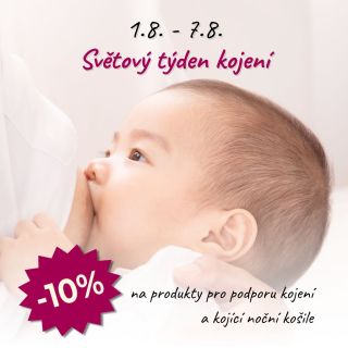 Maminky, od 1. do 7.8. u nás najdete veškeré produkty pro podporu kojení a kojící noční košile s 10% slevou 🤱 Ať už...