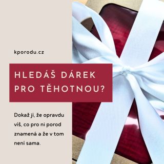 Nechceš jí dát jen dárek, ale něco, co jí opravdu pomůže? Naše dárkové sady podpoří ženu v přípravě na porod i během...